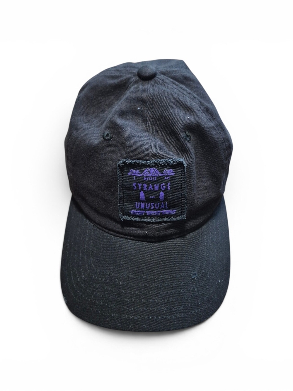 Black Beetlejuice 'Strange and Unusual' Patch Baseball Cap